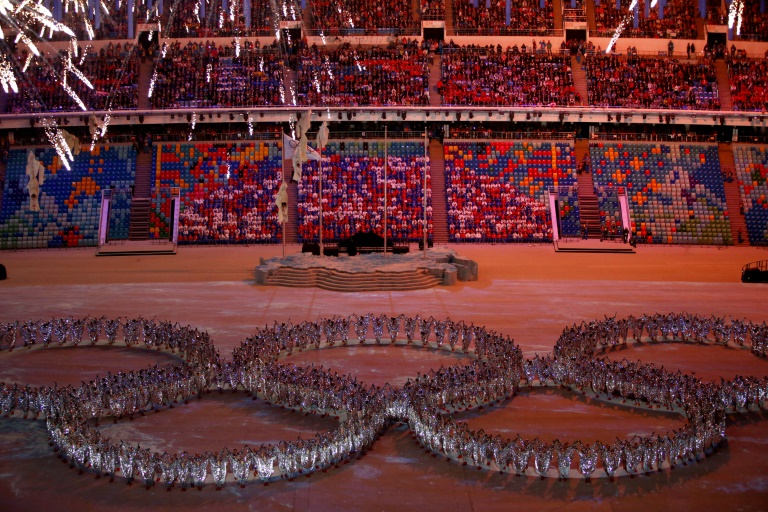 Imagen de la ceremonia de clausura de los Juegos de Invierno de Sochi-2014, el 23 de febrero en Sochi / AFP / ADRIAN DENNIS