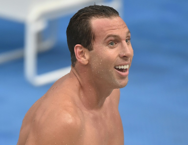 El nadador australiano Grant Hackett el 3 e abril de 2015 en Sydney / AFP / Peter Parks
